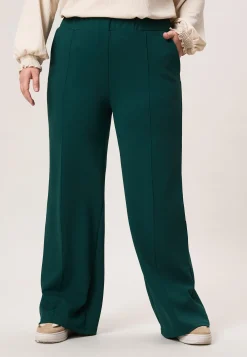 Discount Miss Etam Broek wide leg groen 32" Pinegreen