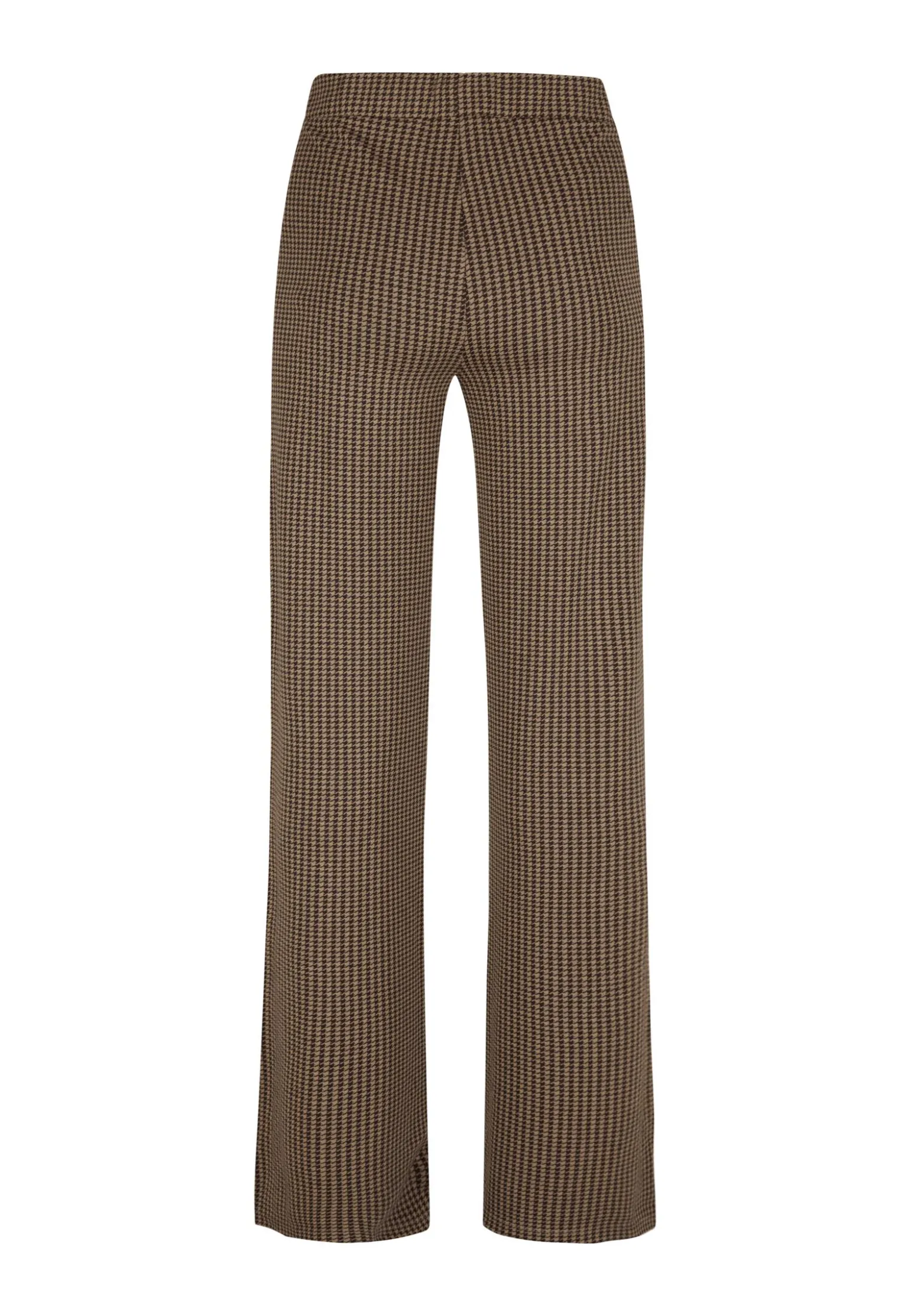 Discount Miss Etam Broek wide leg jacquard print bruin 32" Multi brown