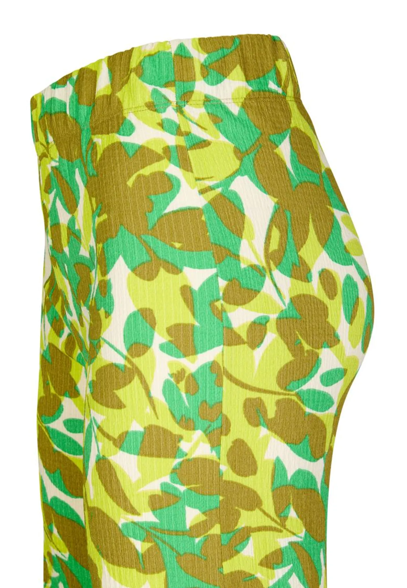 Discount Miss Etam Broek wide leg print groen 32" Multi spicy green