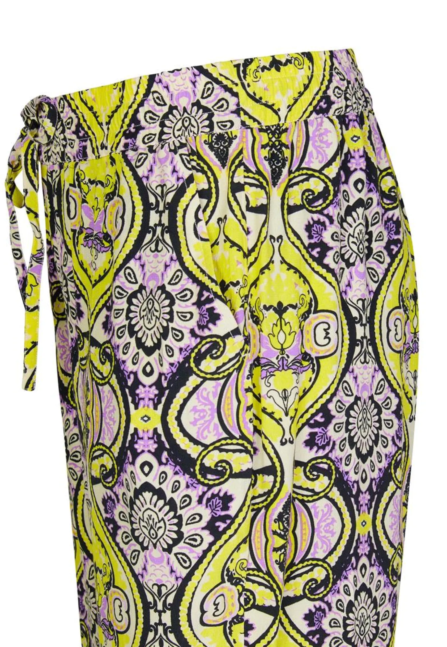 Outlet Miss Etam Broek wide leg print paars 32" Multi purple
