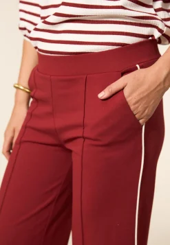 Online Miss Etam Broek wide leg rood 32