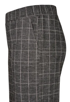 Best Miss Etam Broek wide leg ruit grijs 32