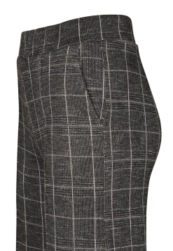 Clearance Miss Etam Broek wide leg ruit grijs 32