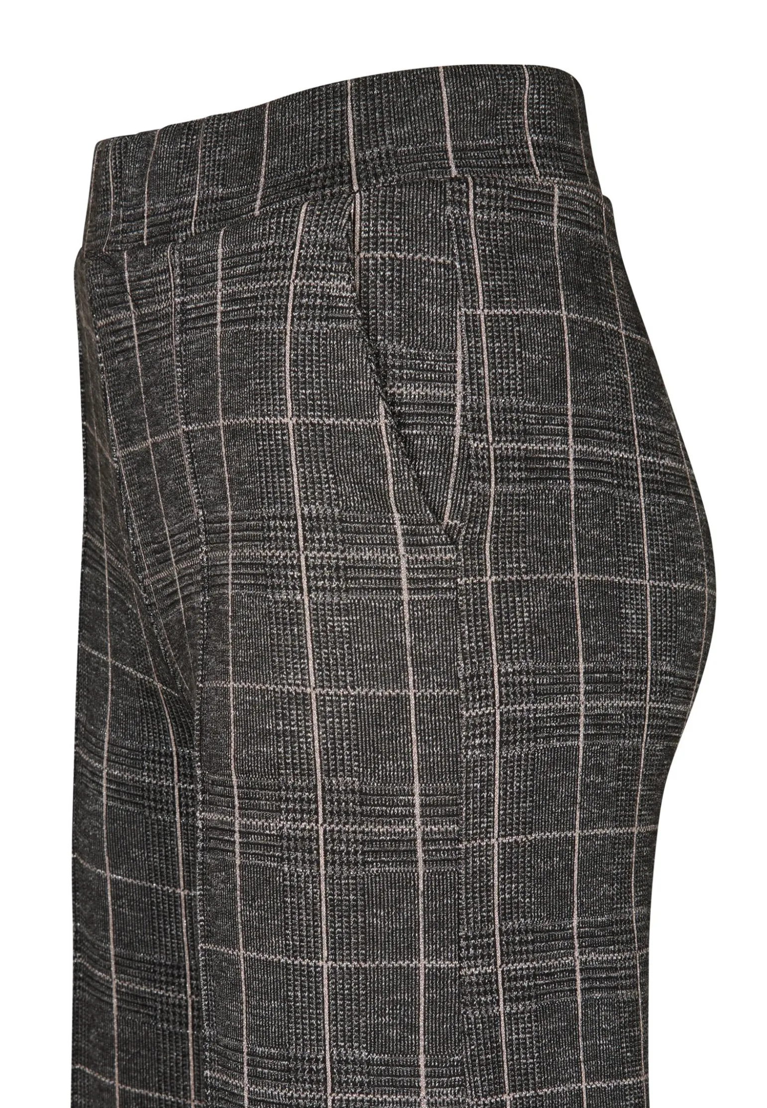 Clearance Miss Etam Broek wide leg ruit grijs 32" Multi grey