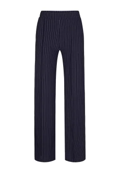 Miss Etam Broek wide leg streep blauw 32" Multi donker blue