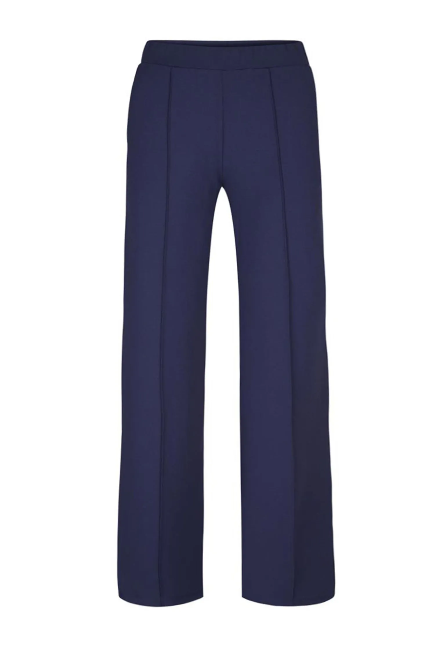 Best Miss Etam Broek wide leg tape blauw 32" Donkerblauw
