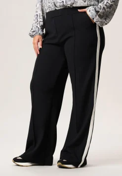 Discount Miss Etam Broek wide leg tape 32" Zwart