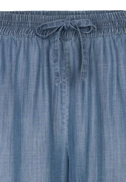 Best Miss Etam Broek wide leg tencel blauw 32