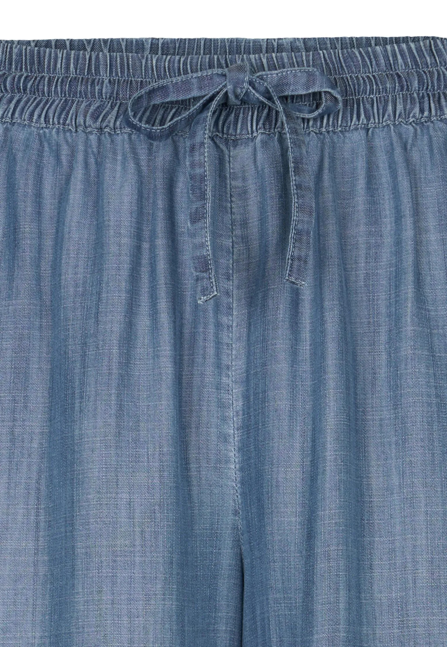 Best Miss Etam Broek wide leg tencel blauw 32" Medium denim