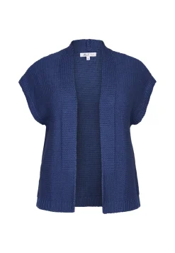 Hot Miss Etam Gilet brei blauw Stone blue