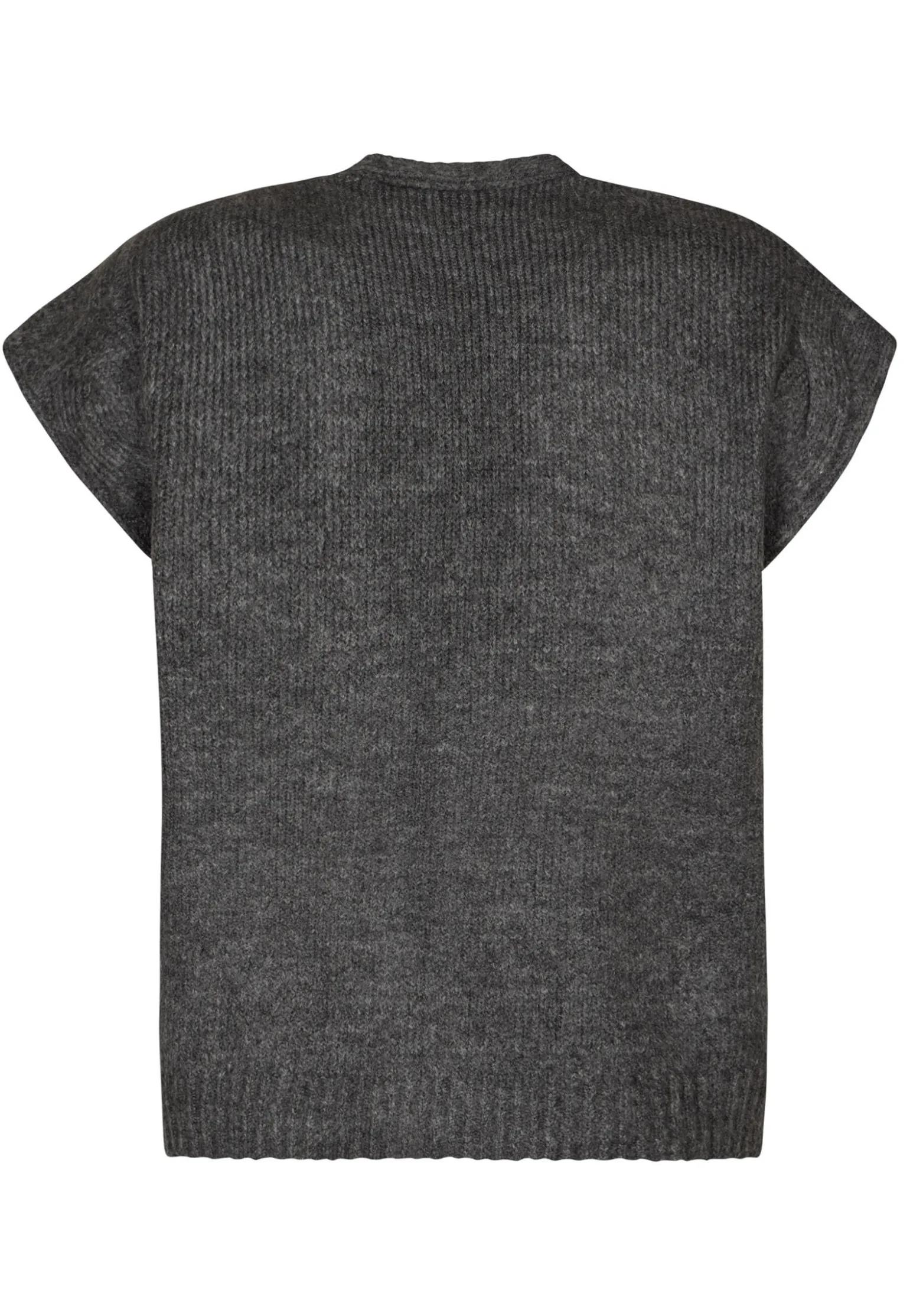 Online Miss Etam Gilet brei grijs Dark grey melange