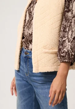 Clearance Miss Etam Gilet creme Cream