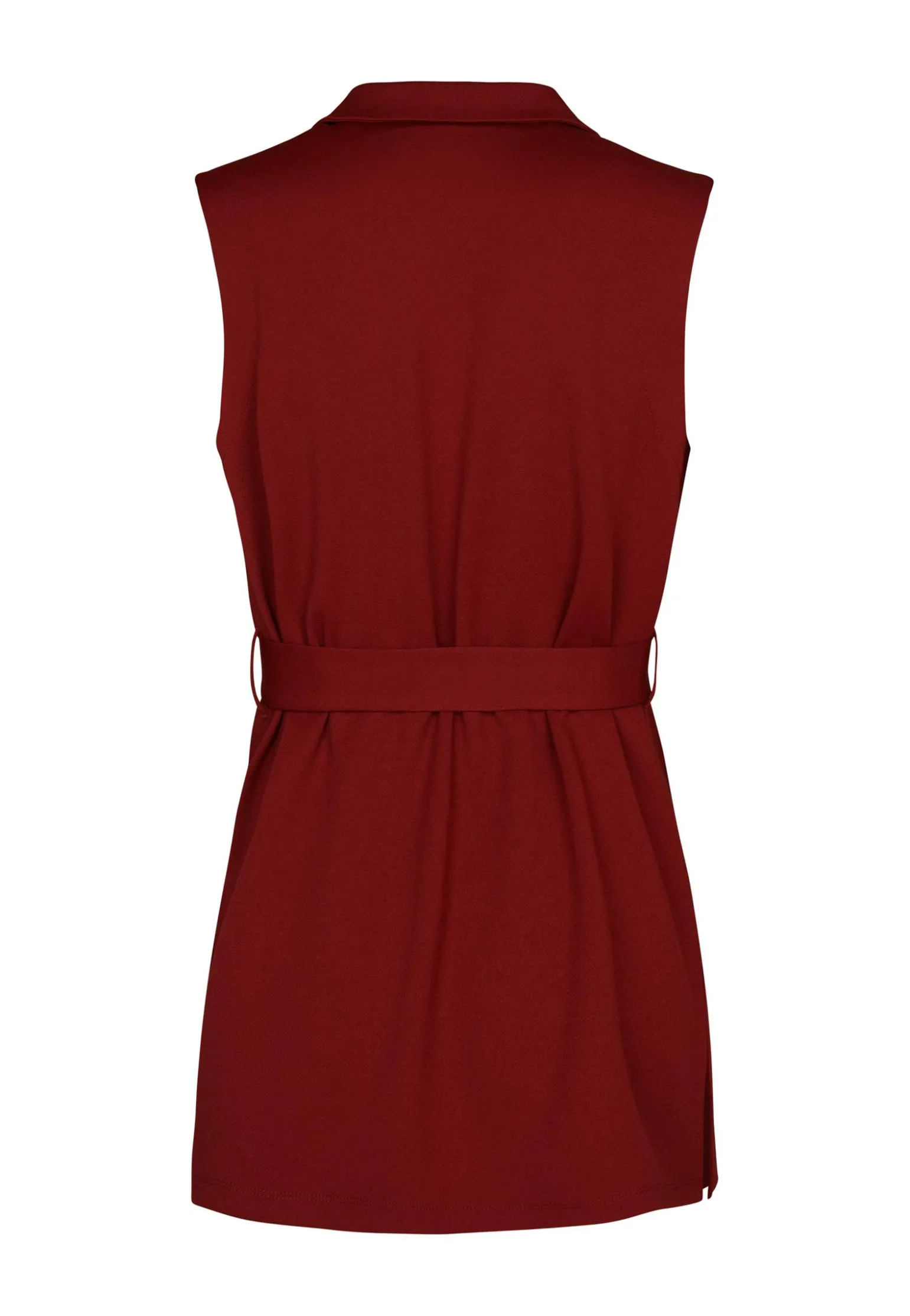Miss Etam Gilet lang rood Dark red