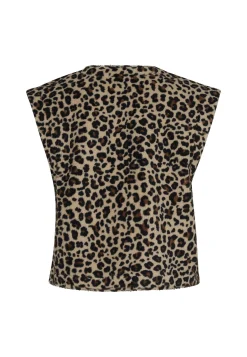 Miss Etam Gilet print zwart Multi dark neutral