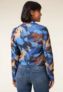 Online Miss Etam Jack print blauw Multi donker blue