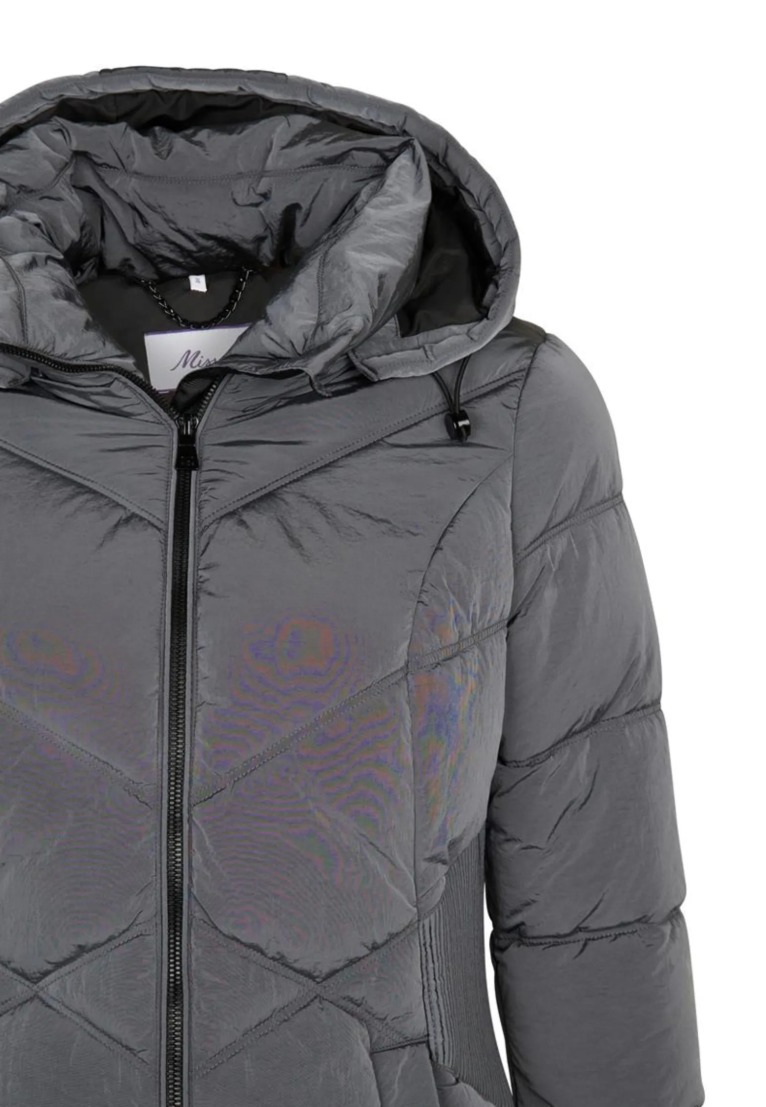 New Miss Etam Jas padded glans grijs Grey