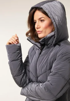 New Miss Etam Jas padded glans grijs Grey