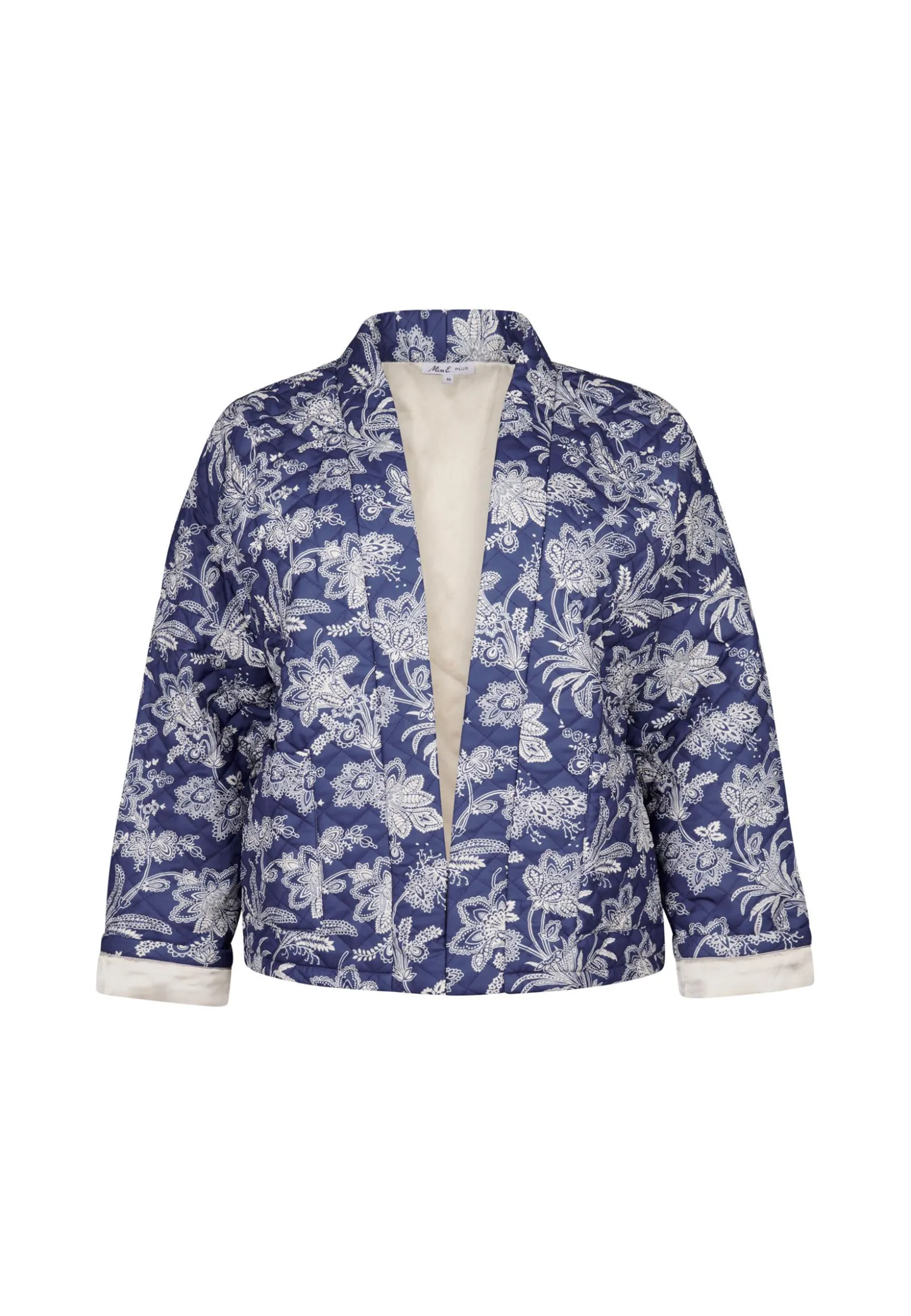 Outlet Miss Etam Jasje padded print blauw Multi stone blue