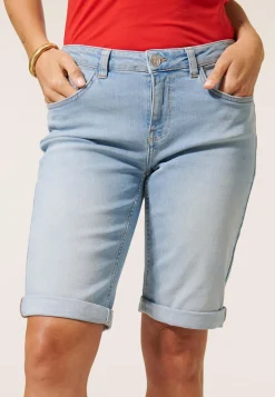 Best Miss Etam Jeans bermuda blauw Bleached