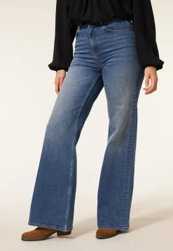 Online Miss Etam Jeans extra wide leg blauw 36