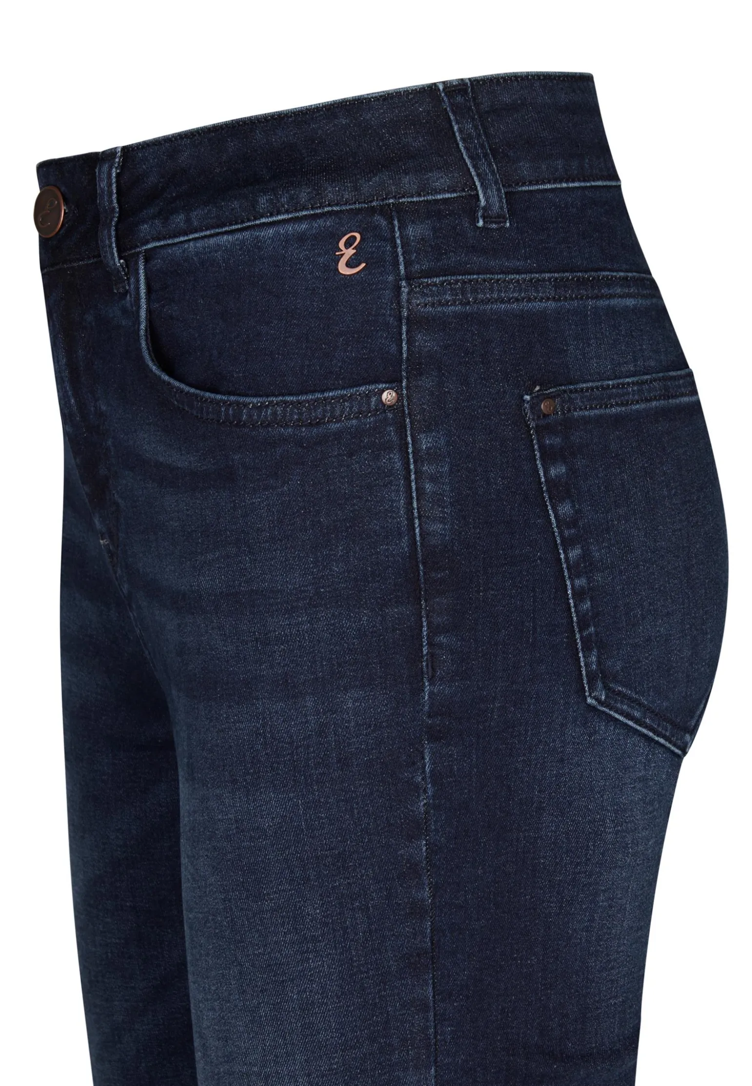 Hot Miss Etam Jeans flared leg blauw 32" Dark denim