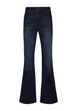 Miss Etam Jeans flared leg blauw 36" Dark denim