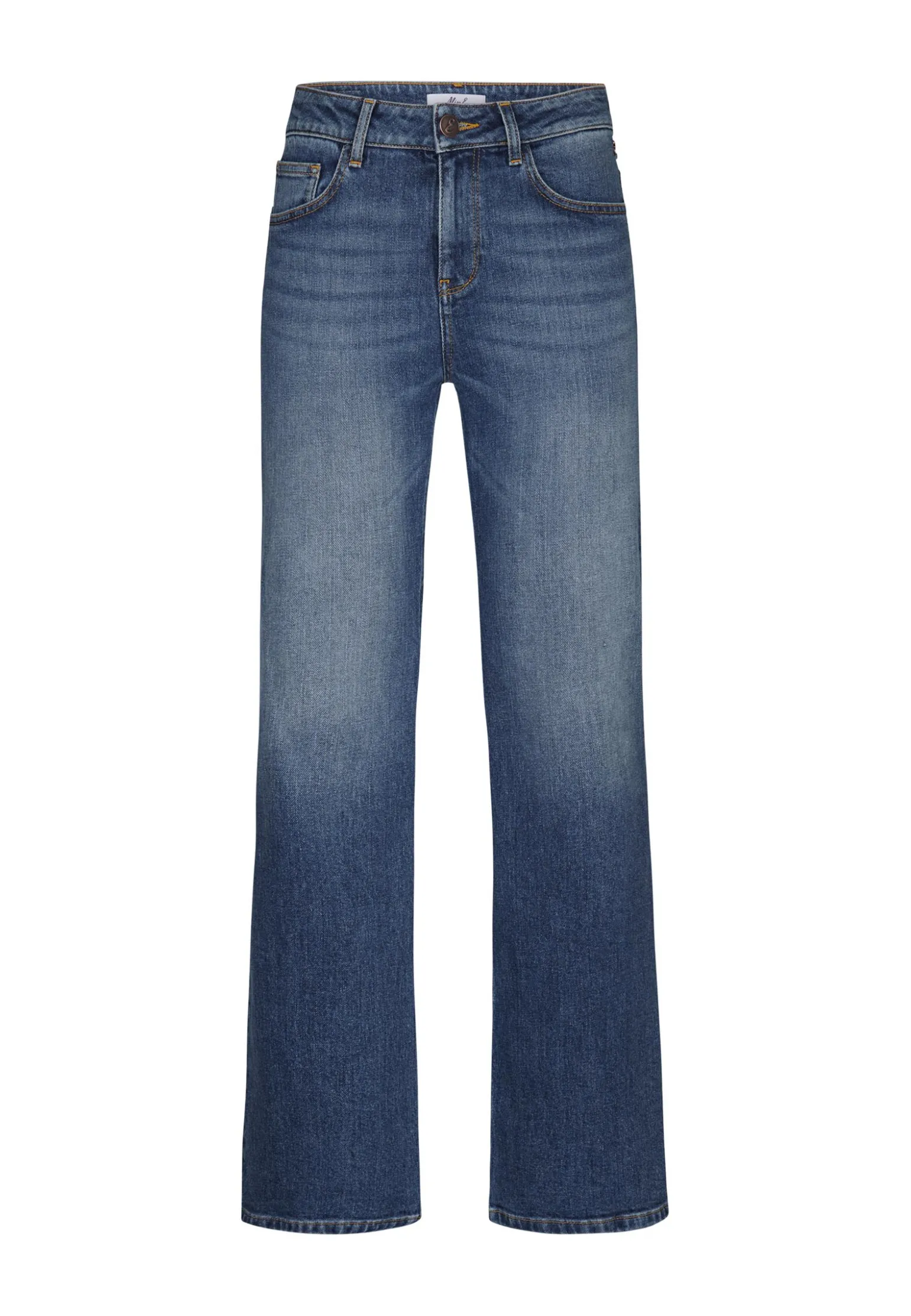 Online Miss Etam Jeans relaxed straight fit blauw 28" Medium denim