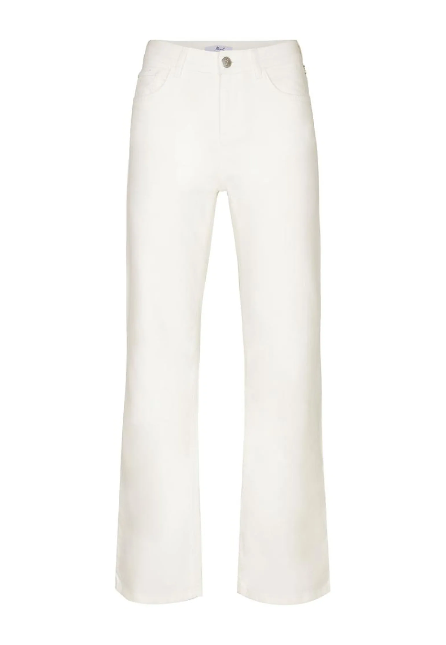 Discount Miss Etam Jeans relaxed straight fit Ecru