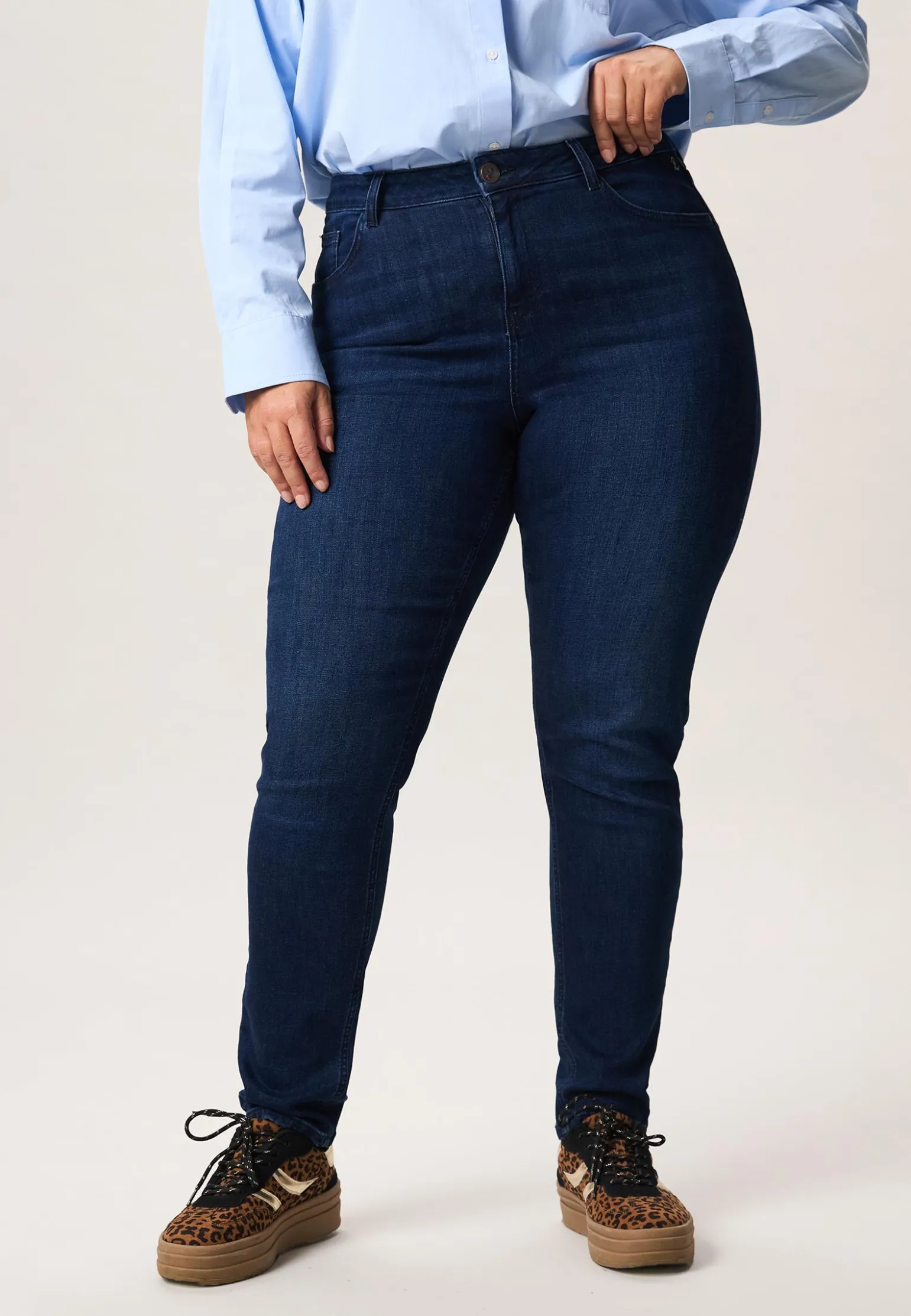 Online Miss Etam Jeans slim fit blauw Dark denim