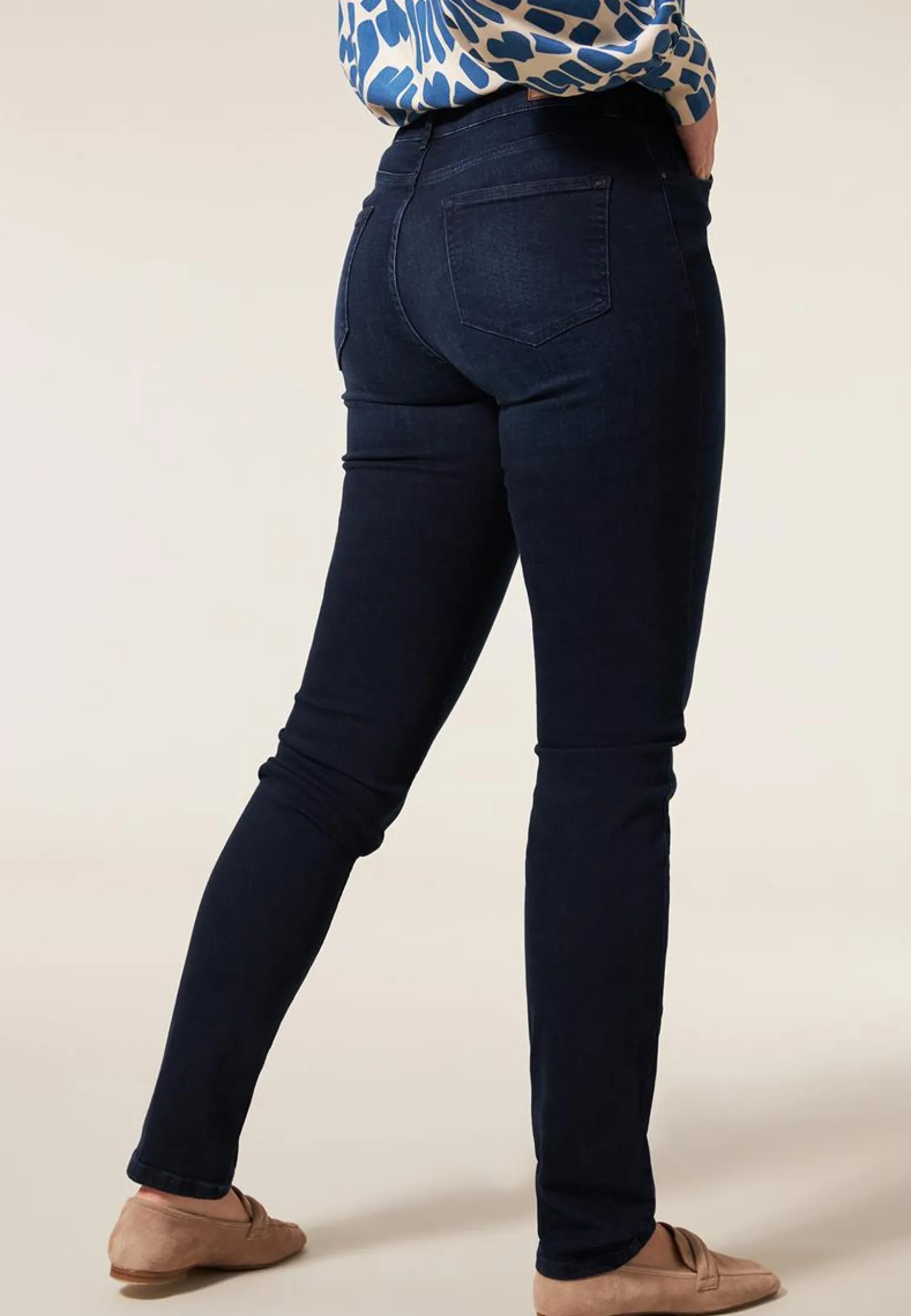 Sale Miss Etam Jeans slim fit blauw 36" Dark blue denim