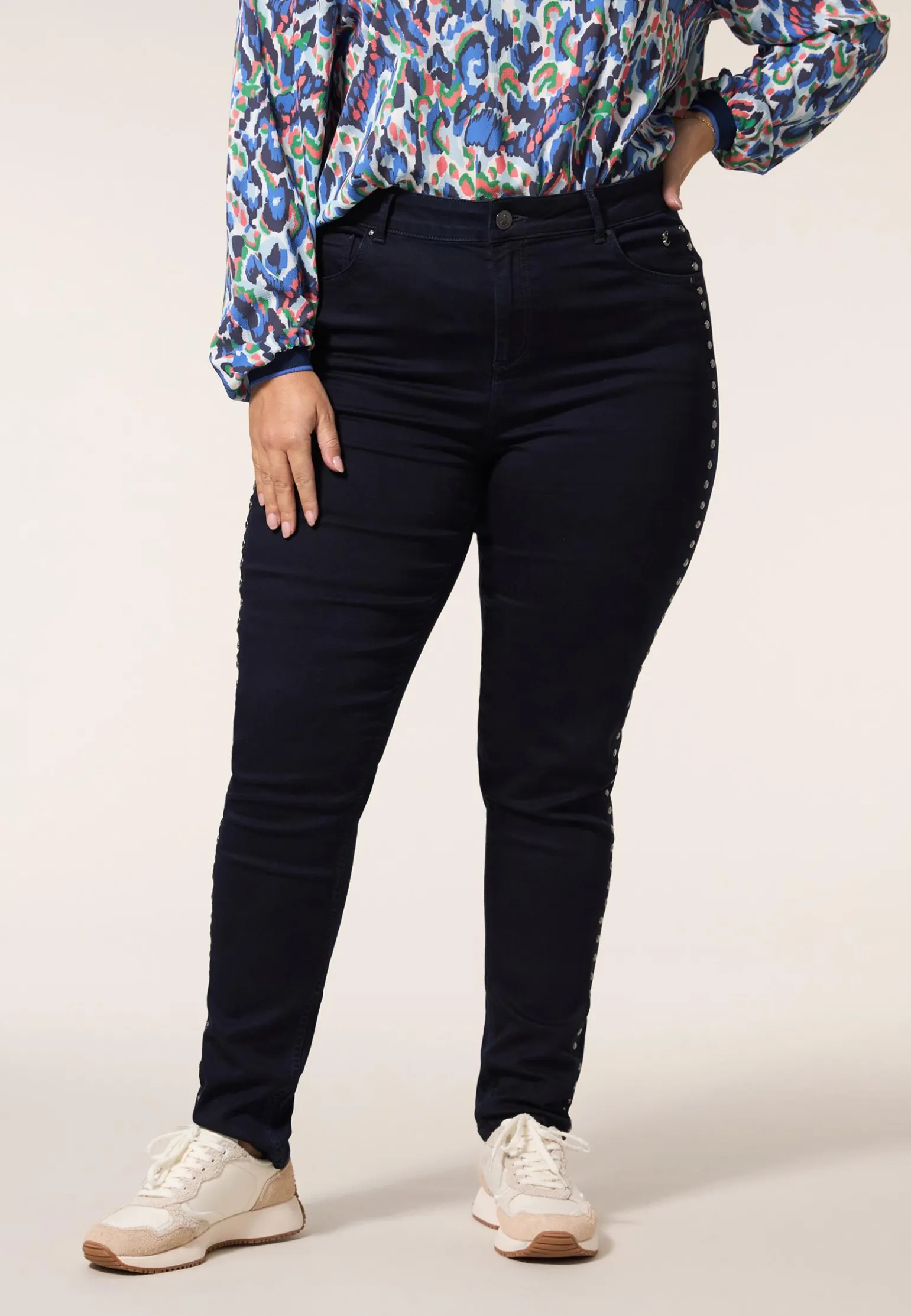 Sale Miss Etam Jeans slim fit blauw 32" Dark denim