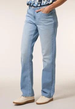 New Miss Etam Jeans straight fit blauw Bleached