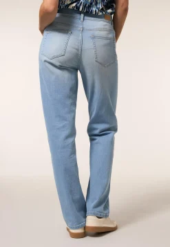New Miss Etam Jeans straight fit blauw Bleached