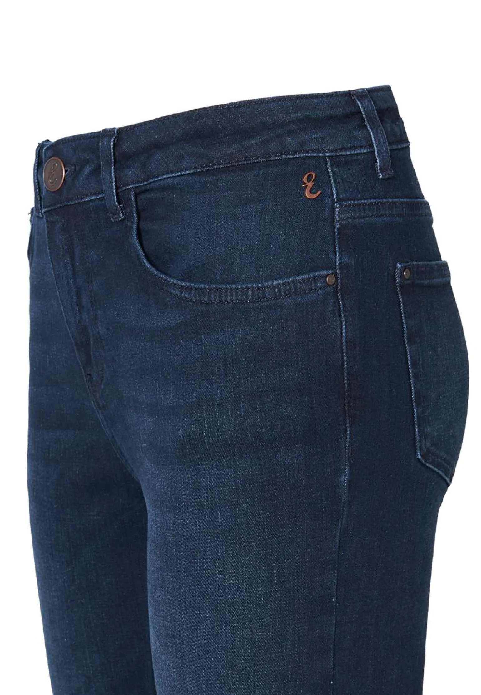 Hot Miss Etam Jeans straight fit blauw Dark denim
