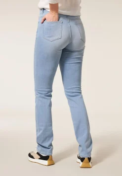 Hot Miss Etam Jeans straight fit blauw 36" Bleached