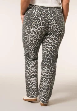 Clearance Miss Etam Jeans straight fit print bruin 32