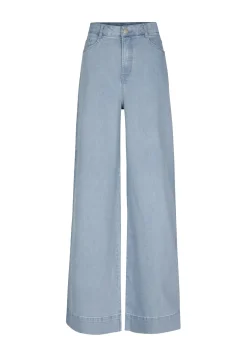 Best Miss Etam Jeans wide leg blauw 36" Bleached