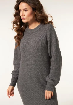 Clearance Miss Etam Jurk brei grijs Grey melange