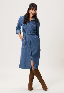 Hot Miss Etam Jurk denim blauw Medium denim