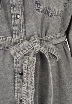 Online Miss Etam Jurk denim Grijs