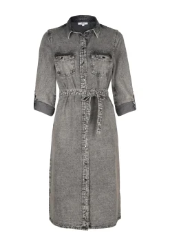 Discount Miss Etam Jurk denim Grijs
