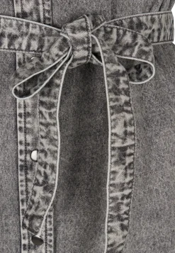 Discount Miss Etam Jurk denim Grijs