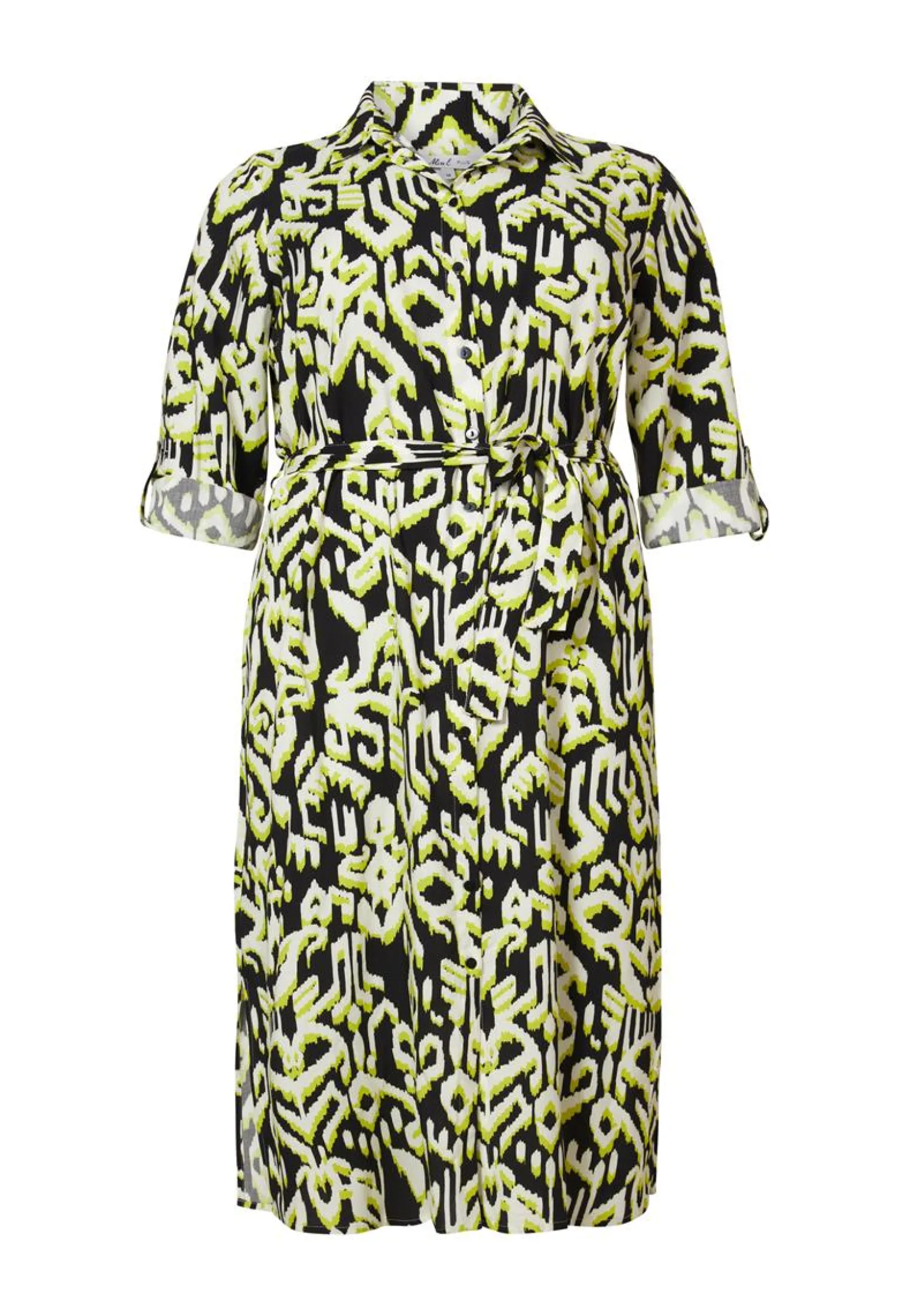 Online Miss Etam Jurk print groen Multi lime
