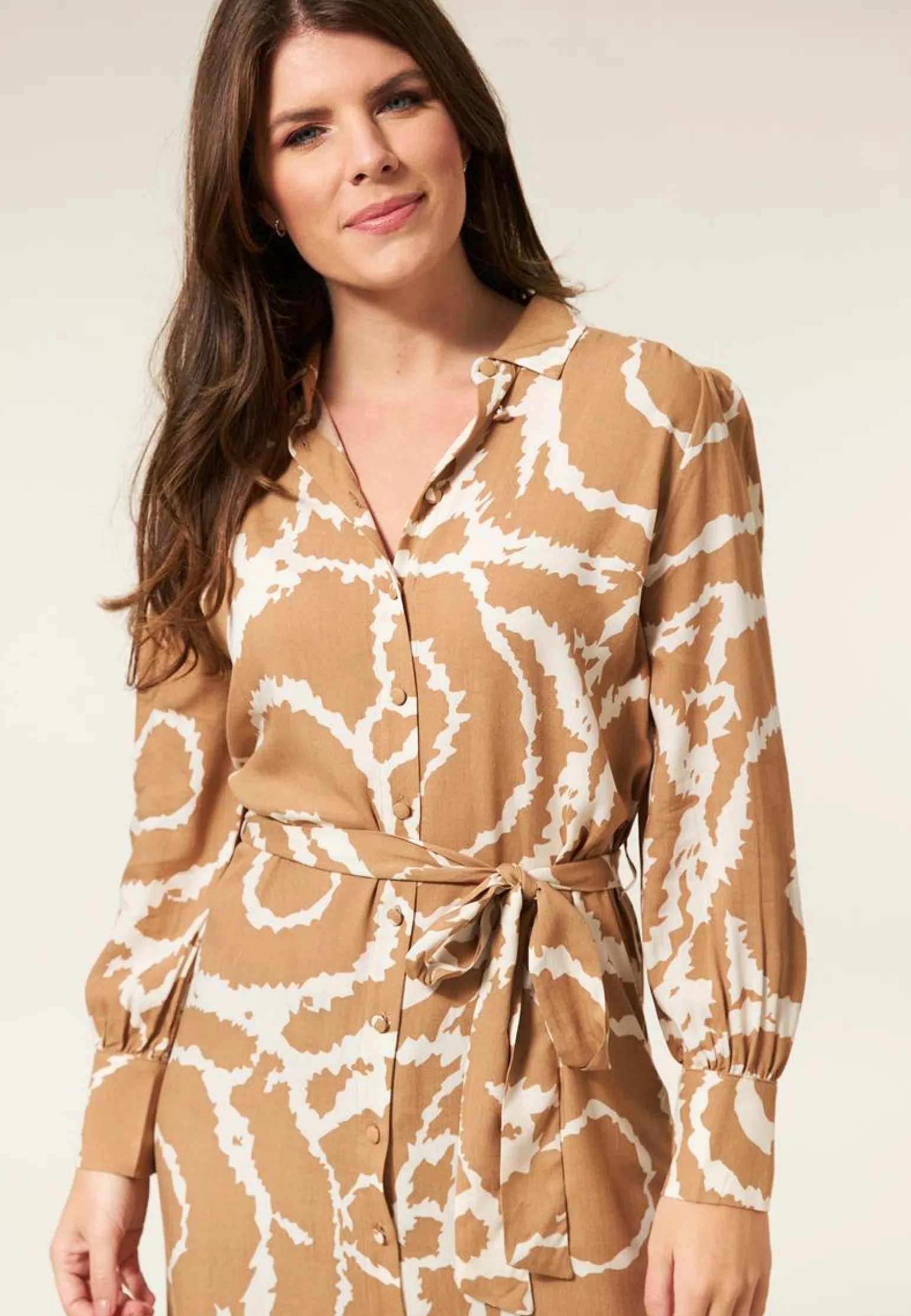 Clearance Miss Etam Jurk print naturel Multi beige