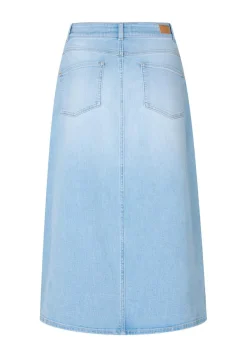 Online Miss Etam Rok denim blauw Bleached
