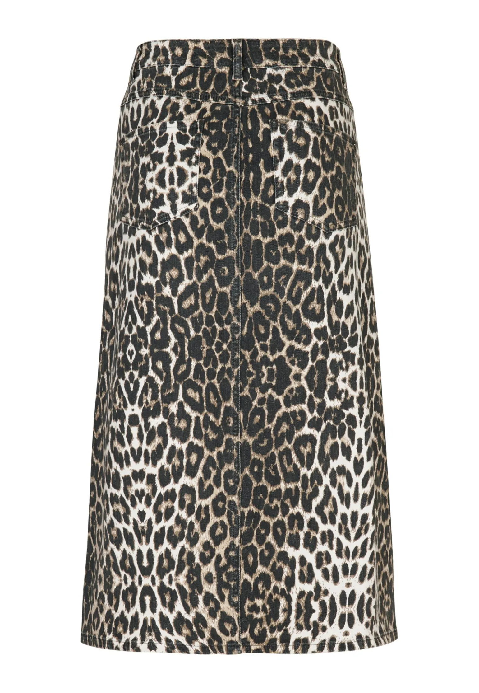 Outlet Miss Etam Rok denim print bruin Multi dark neutral