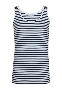 Online Miss Etam Singlet streep Multi donker blue