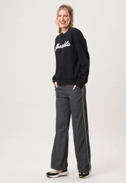 Online Miss Etam Sweater parel detail Zwart