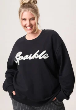Discount Miss Etam Sweater parel detail Zwart