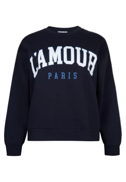 Sale Miss Etam Sweater print blauw Multi donker blue